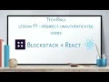 Lesson 17 - Blockstack React