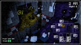 FNAF 1 in REAL TIME ll Purple Guy vs Golden Freddy SFM Animation fanmade