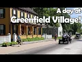 Greenfield Village - A Fun Day at The Henry Ford outdoor living museum Model-Ts trains more