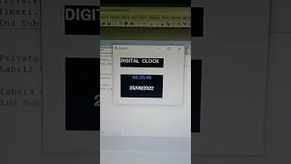 Digital Clock Program in Visual Basic 6 0
