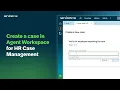 Create an HR Case in Agent Workspace for HR Case Management