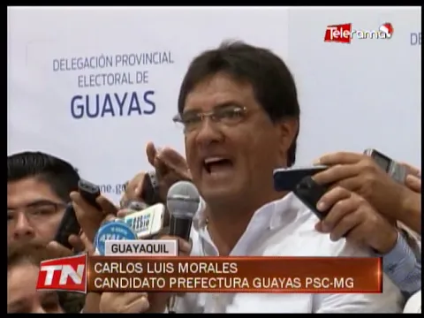 PSC-MG inscribió candidatura de binomio Morales-González para prefectura Guayas