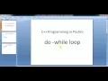 C Pashto - 25 do while Loop