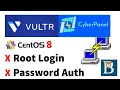 Disable Root login and password authentication CENTOS RHEL Server - Cyberpanel Tutorial
