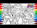 The SUPER MARIO GALAXY MOVIE Coloring Pages Satisfying Coloring all Characters Super Mario Galaxy
