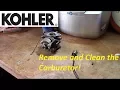 Kohler CV Series V-Twin Carb Removal and Cleaning