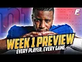 Week 1 Matchup s Every Player Every Game 2022 Fantasy Football