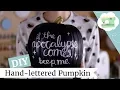 DIY Buffy the Vampire Slayer Pumpkin Hand-lettered Halloween Decor laurenfairwx