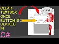 How to clear a textbox once a button is clicked C