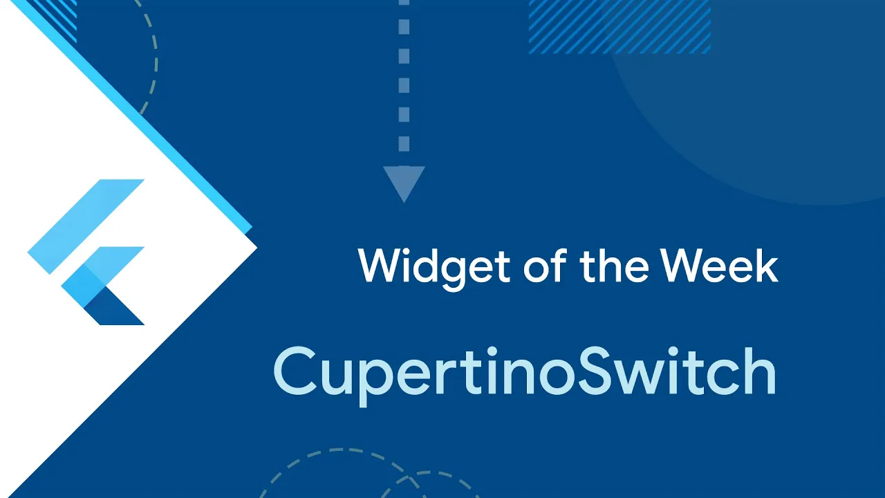 Flutter CupertinoSwitch widget video