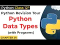 Data Types in Python With Examples Program for Python Data Types Python for Class 12 in Hindi