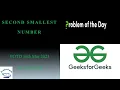Second smallest number GFG POTD 16th Mar 2023 Greedy Algo VmWare Problem Of the Day