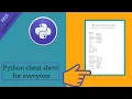 Python cheat sheet for everyone python full course for beginners 2021