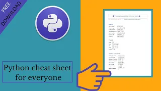 Python cheat sheet for everyone python full course for beginners 2021