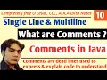 Comments in Java Hindi What are Comments in Java Programming Hello DHIRENDRA