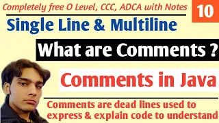 Comments in Java Hindi What are Comments in Java Programming Hello DHIRENDRA
