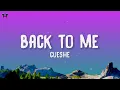 Cueshe - Back To Me (Lyrics)