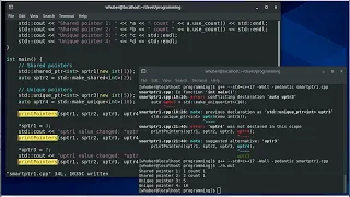 Smart Pointers in C shared - ptr unique