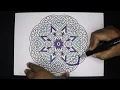 Mandala Coloring Page Colored With Relaxing Music Colored By Osman Mandalas World 168