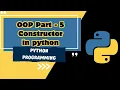 Object-Oriented Programming Part 5 Introduction to Parametrized Constructor Method vs Constructor
