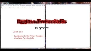 Python Tutorial v3 2 5 Lesson 13 1 - Introduction to the Python Visualizer
