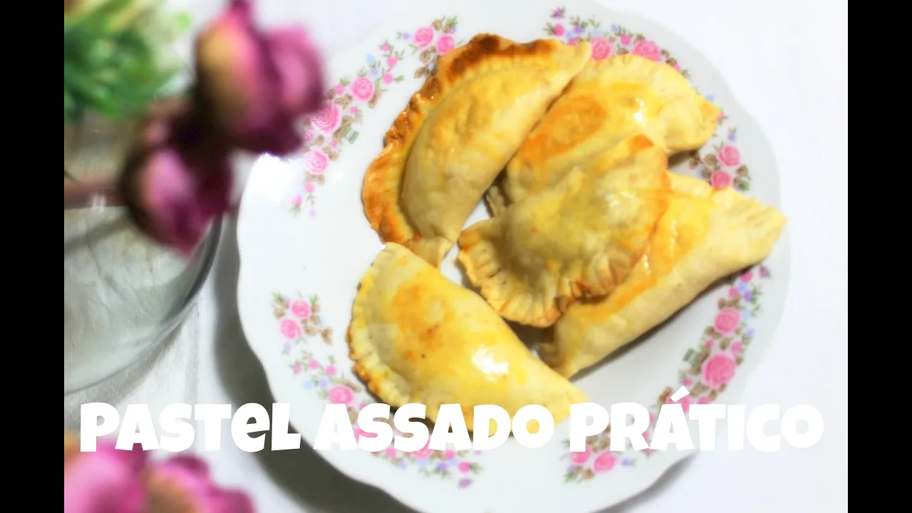 PASTEL ASSADO MASSA PRÁTICA COM DOIS INGREDIENTES