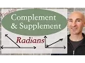 Finding Complement and Supplement of an Angle Radians Degrees