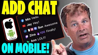 live stream with chat on mobile 