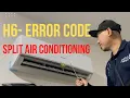H6 error code sharp Split Air Conditioning Indoor fan Blower not working repair