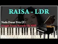 Download Lagu RAISA - LDR Piano Cover Karaoke Versi Pria On F + Chord