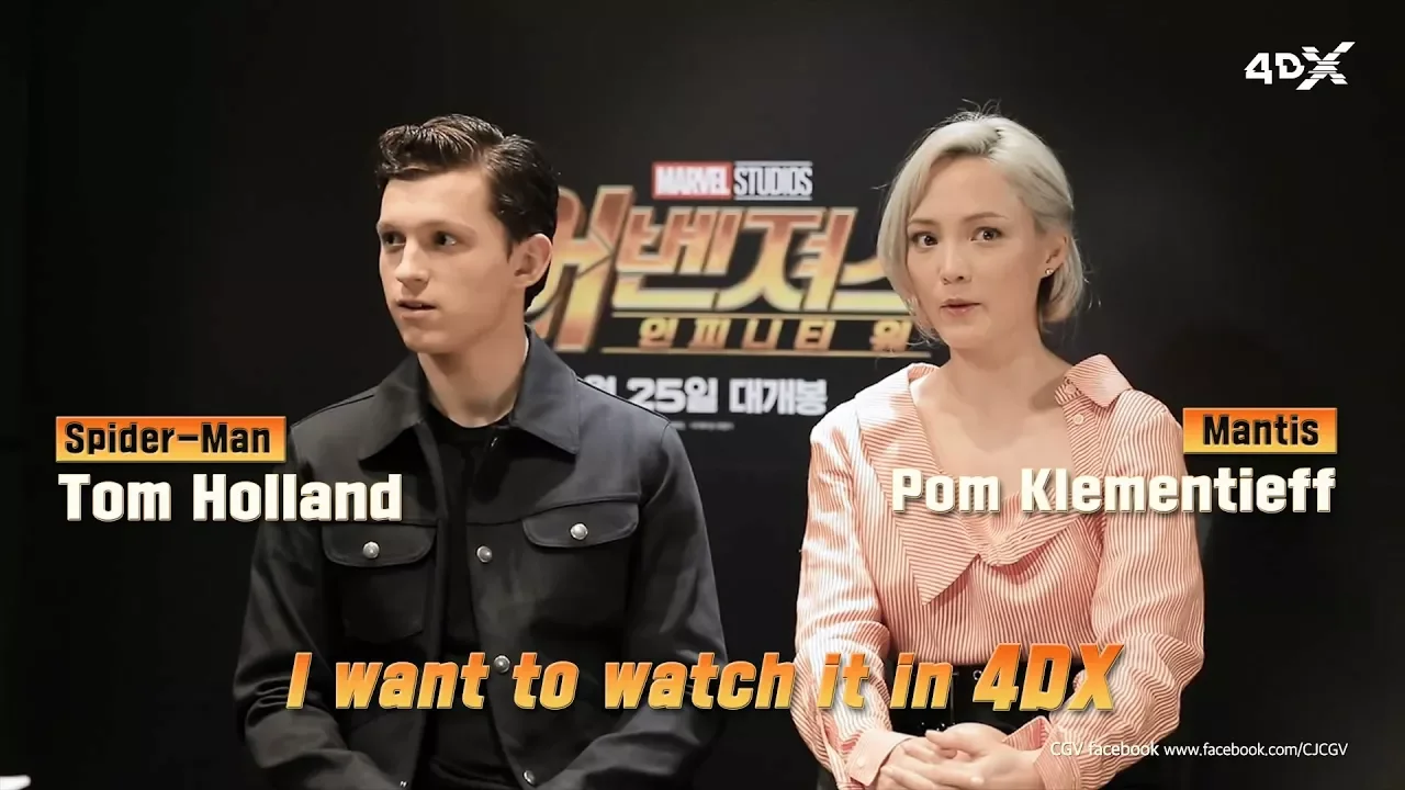 Avengers: Infinity War in 4DX | Tom Holland & Pom Klementieff: video thumbnail