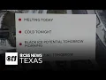 Ice begins to melt across North Texas patchy freezing fog possible
