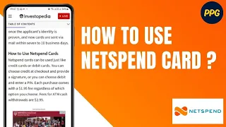 How can I use a Netspend card