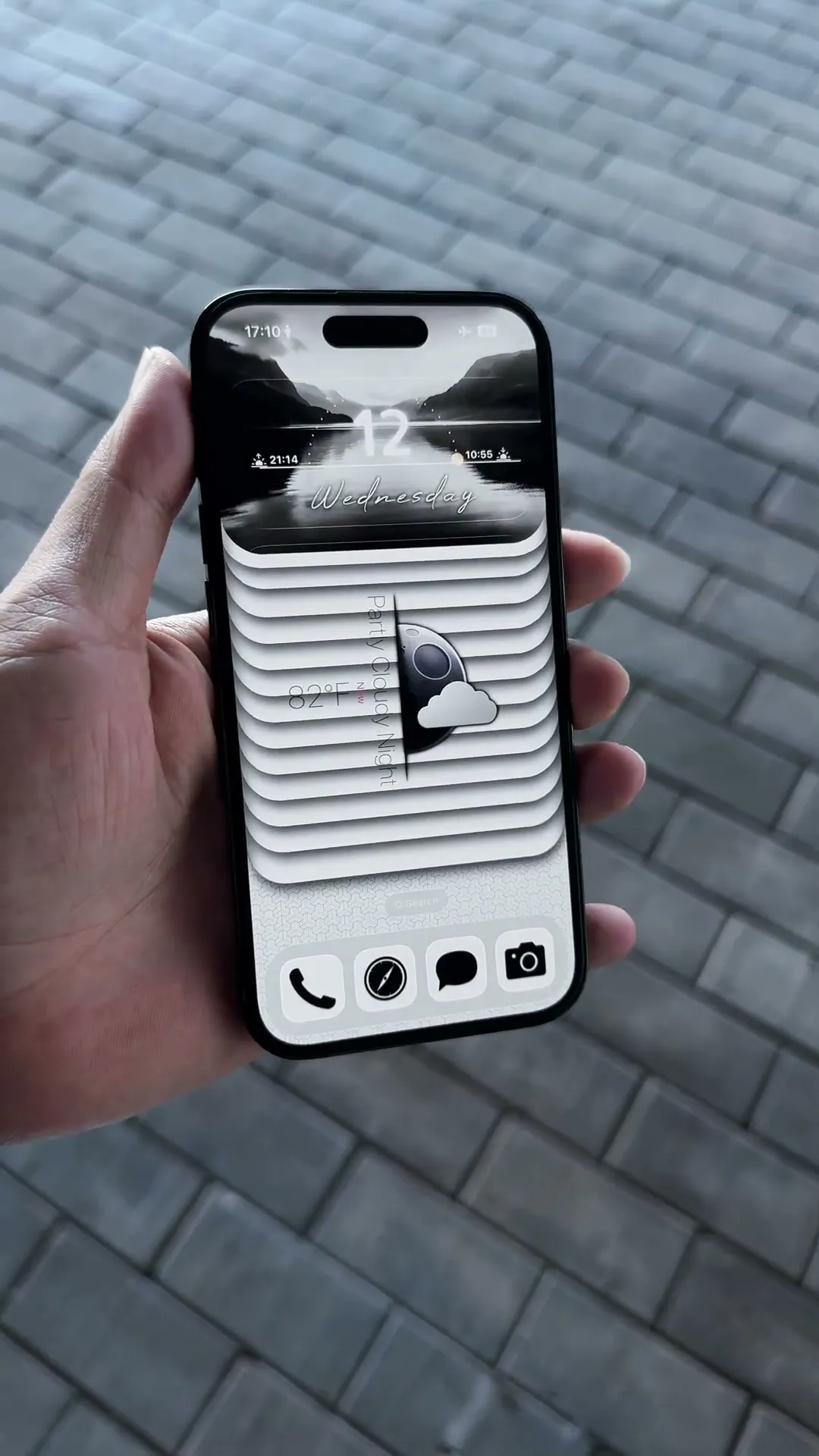 Stacked Horizon iPhone Wallpaper Setup Preview