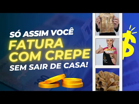 Só assim você consegue trabalhar com crepes sem sair de casa!