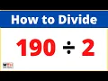 190 divided by 2 190 2 Long Division