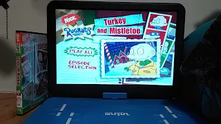 opening menu walkthrough of rugrats turkey u0026 mistletoe dvd from 2004 