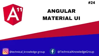 Angular 11 - Angular material UI in Angular 11