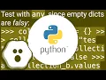 Pythonic way to check empty dictionary and empty values