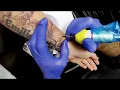 Flowers and name tattoo TIMELAPSE