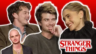 Charlie Heaton Natalia Dyer Joe Keery Chat Stranger Things Love Triangles The Finale