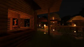 Minecraft Soundtrack Rain Thunder to relax study 12 hours