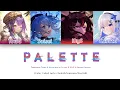 Download Lagu 【Hololive】Palette // Tokoyami Towa x Hoshimachi Suisei x IRyS x Amane Kanata // (Color Coded Lyrcs)