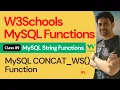 MySQL Functions MySQL String Functions - MySQL CONCAT