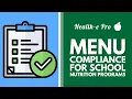 Menu Compliance for School Nutrition Programs - Expert Series