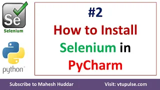 How to install Selenium in PyCharm Selenium Python Automation Testing by Mahesh Huddar