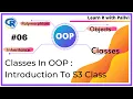 Classes In OOP S3 Class Introduction Learn R with Pallvi