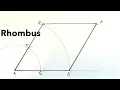 How To Construct A Rhombus Giving An Angle and A Side