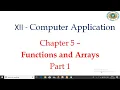 12 CA PHP Chapter 5 Function Array Part 1