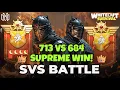SVS SUPREME WIN!👑713 vs 684 Tyrant Battle 4th Moon 1 Billion+ Battle Points Island Upgrade! Whiteout